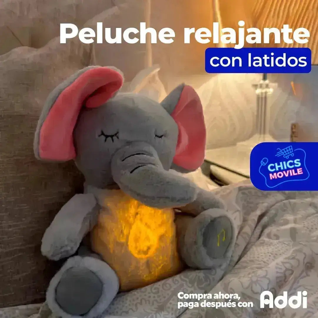 Peluche Relajante con Latidos 🐘 🧸 - Chics Movile