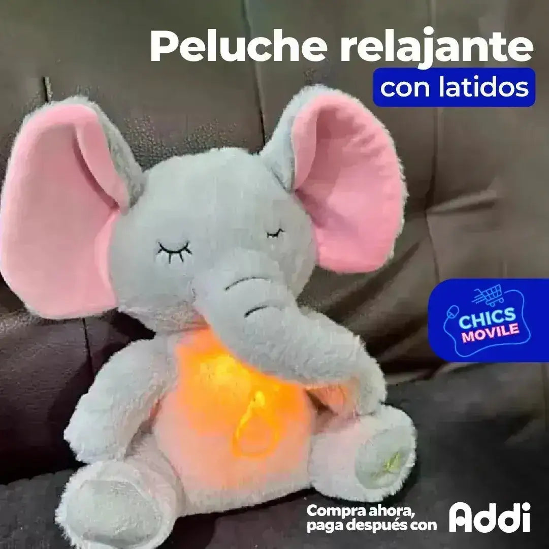 Peluche Relajante con Latidos 🐘 🧸 - Chics Movile