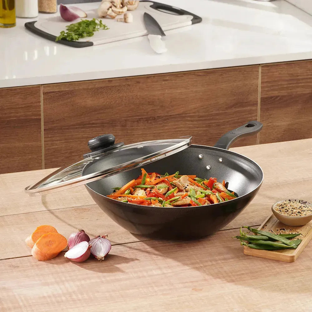 Combo: Olla a presión de 6 + Wok antiadherente UNIVERSAL