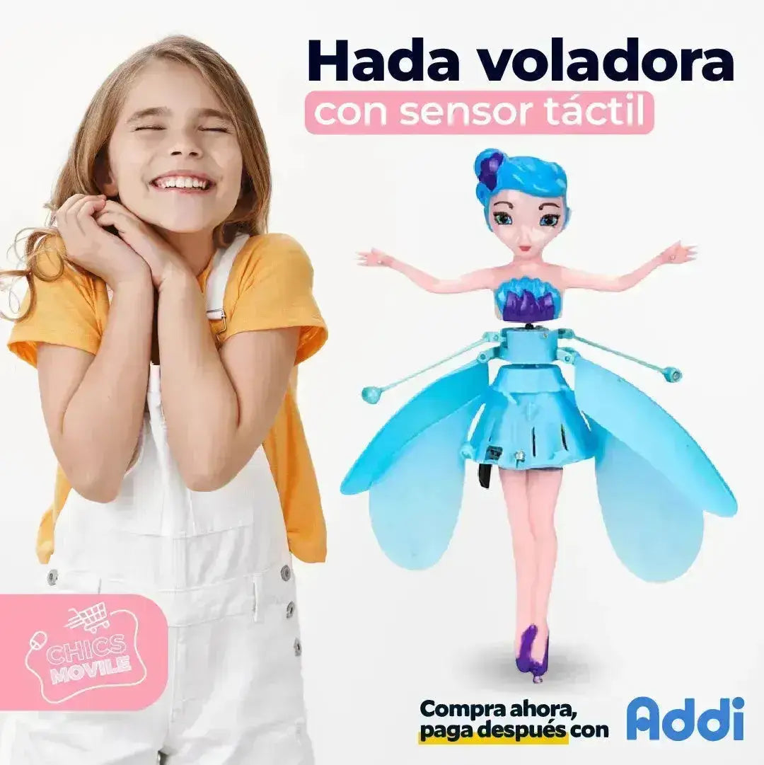 Juguete Para Niña Hada Voladora Con Luces Bateria Recargable 🧚🏻♂️🧚🏻♀️👸🏻 - Chics Movile