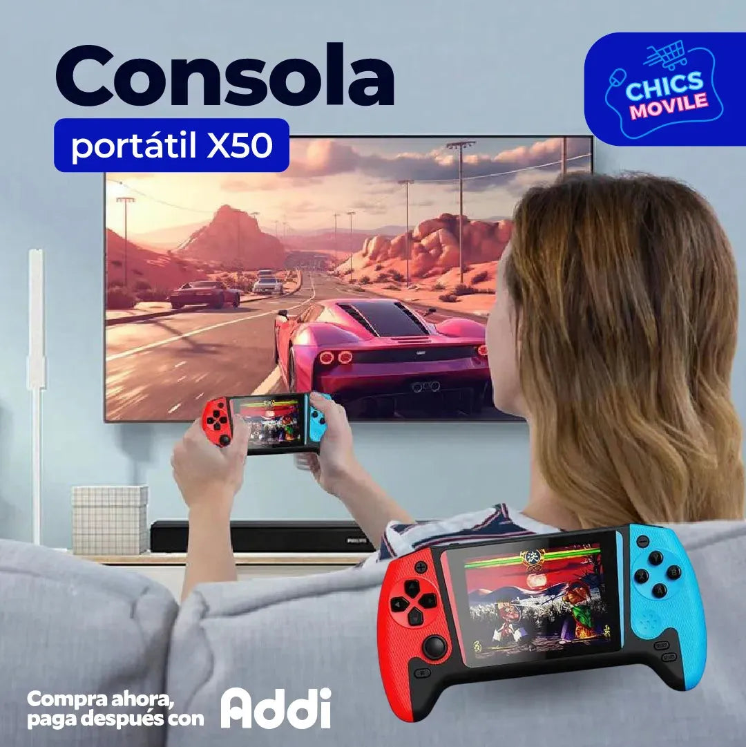 Consola Portátil X50 🎮✨ - Chics Movile
