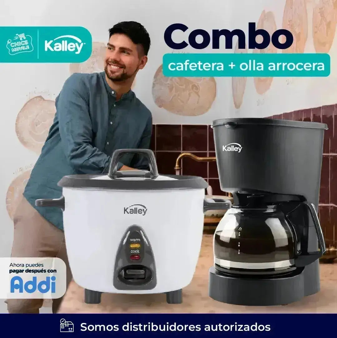 Combo KALLEY Olla Arrocera + Cafetera ☕🍲 - Chics Movile