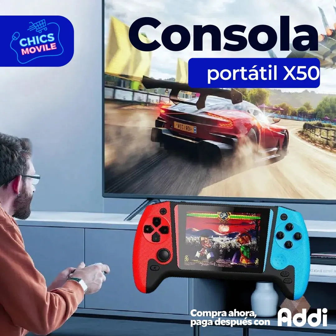 Consola Portátil X50 🎮✨ - Chics Movile