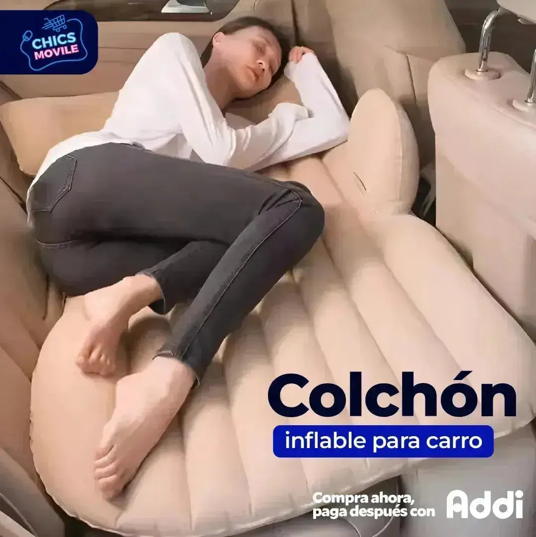 Colchón inflable para Auto de 82cm x 135cm x 50cm 🚗😴 - Chics Movile
