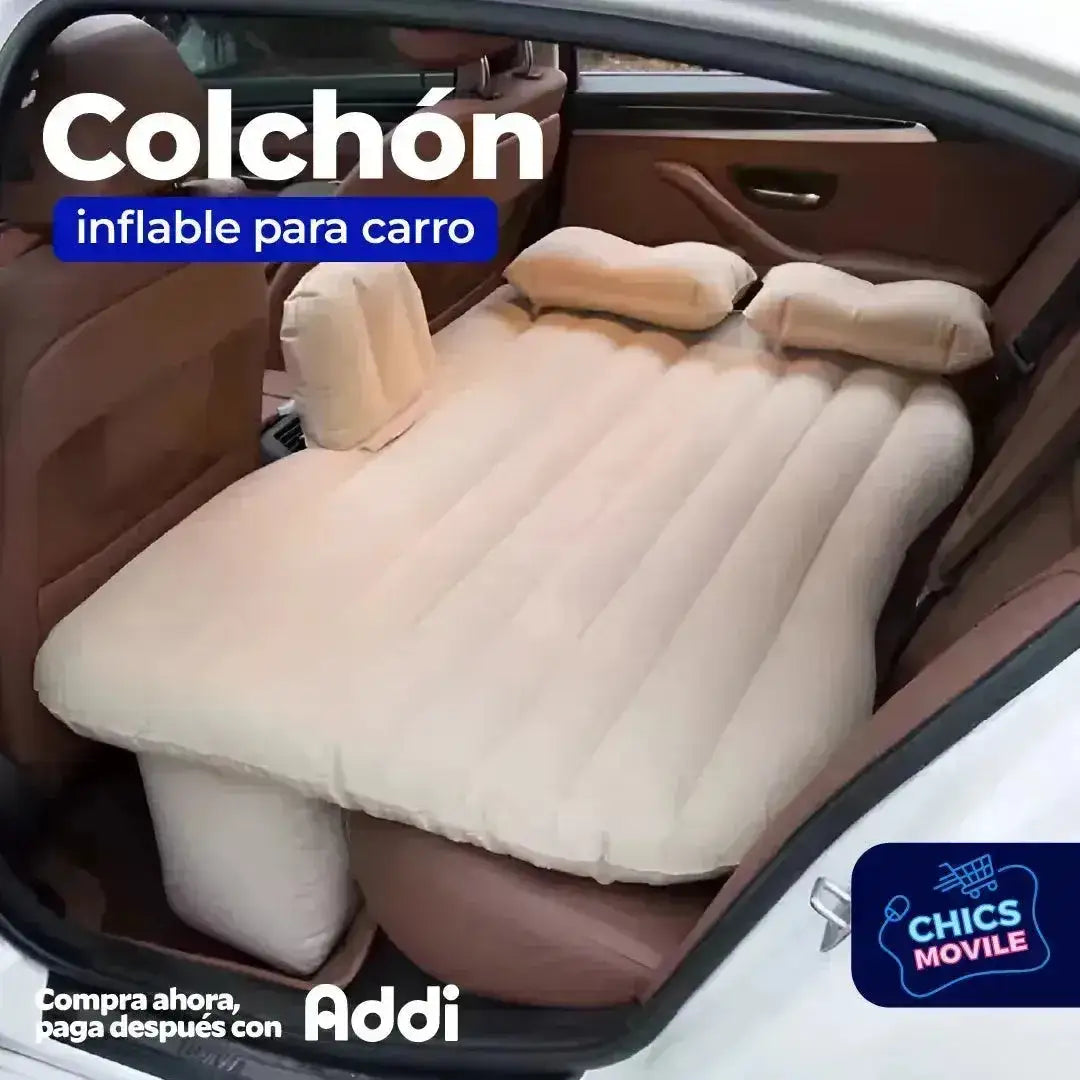 Colchón inflable para Auto de 82cm x 135cm x 50cm 🚗😴 - Chics Movile