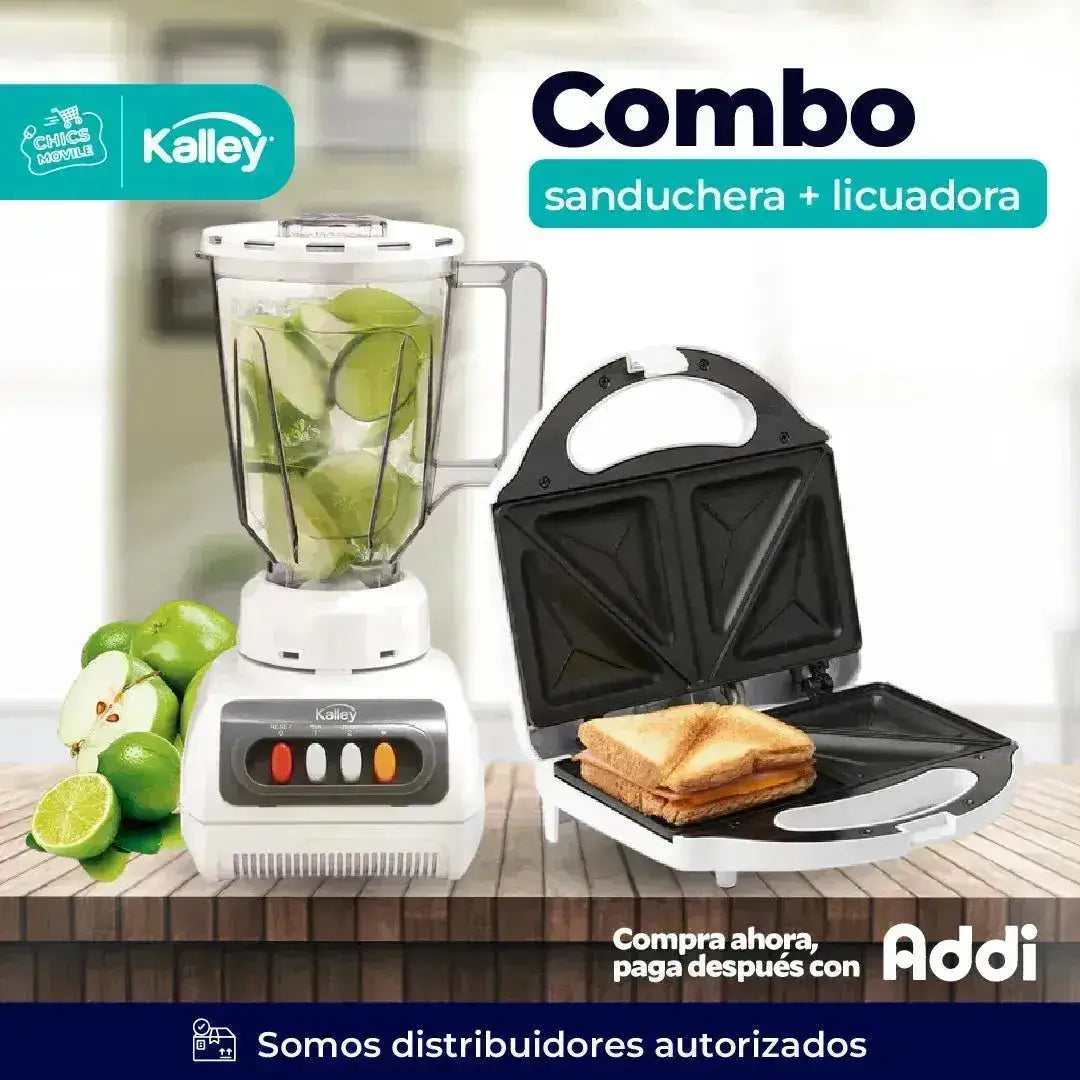 Combo KALLEY Licuadora + Sanduchera ☕️🥪🍚 - Chics Movile
