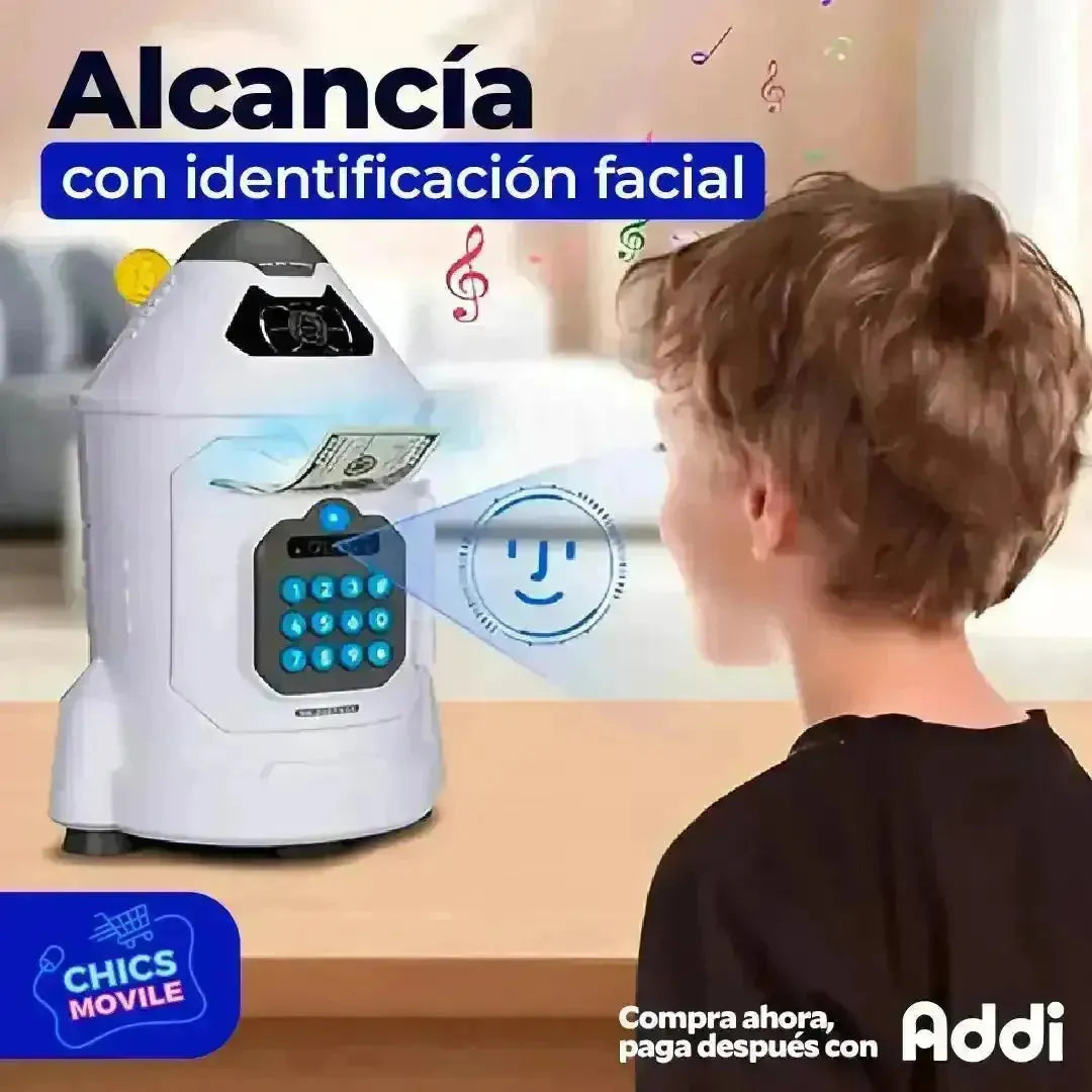 Alcancía con Identificación Facial 🚀💸 - Chics Movile