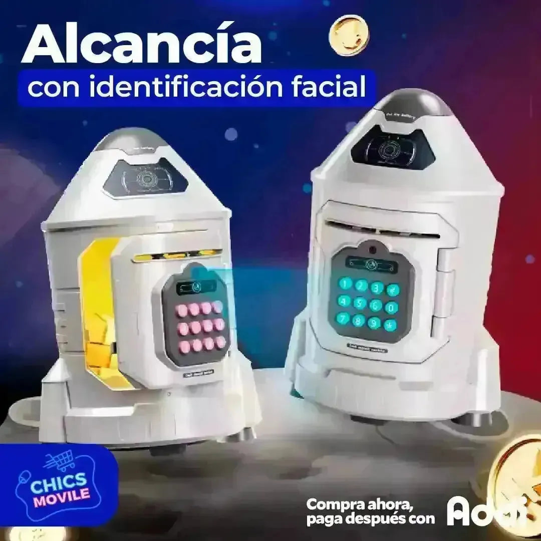 Alcancía con Identificación Facial 🚀💸 - Chics Movile