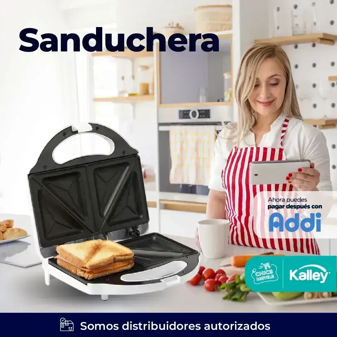 Sanduchera KAALLEY 750W 🥖🥐 - Chics Movile