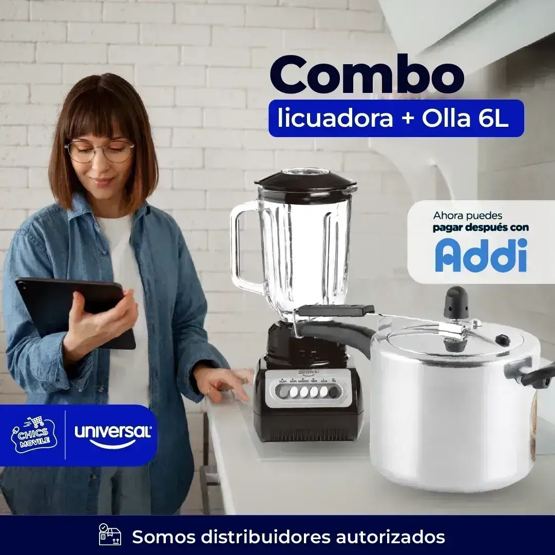 Combo UNIVERSAL Licuadora + Olla Presión 6 Litros 🍲🏠 - Chics Movile