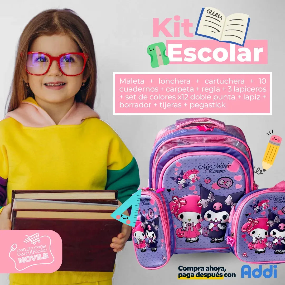 Combo Kit Escolar . Regreso a clases🎒✍️🖋️📔 - Chics Movile