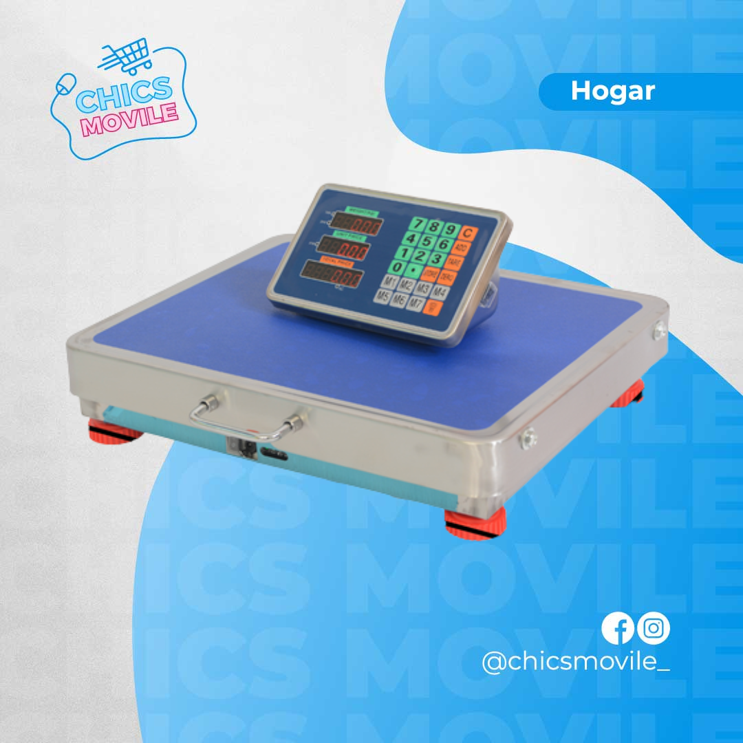 Báscula Inalámbrica Acero 600KG
