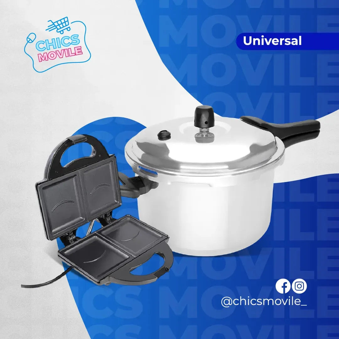 Combo UNIVERSAL Sanduchera + Olla Escencial 4.5 Litros 🍲🏠 - Chics Movile