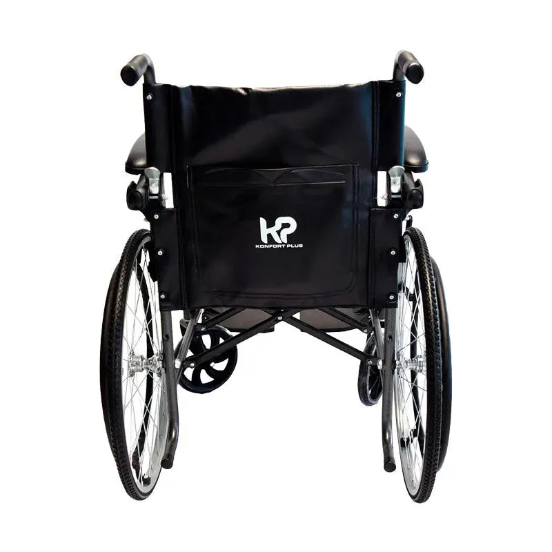 Silla De Ruedas Estándar En Acero Con Apoyabrazos Abatibles Konfort Plus