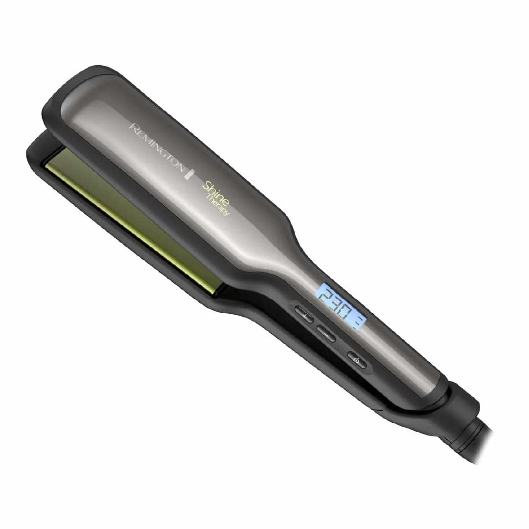 Plancha Alisadora Remington Shine Therapy S9980 - Tecnología de Aguacate y Macadamia