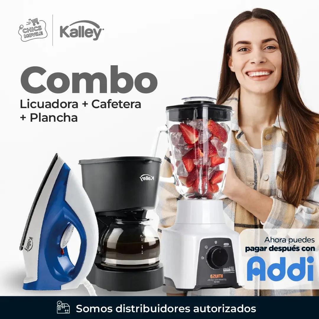 Combo Licuadora Imusa + Cafetera + Plancha Kalley ☕🥛🍓 - Chics Movile
