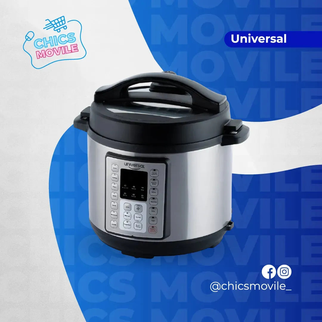 Olla Multifuncional UNIVERSAL 6L Plateado 🍲🍛 - Chics Movile