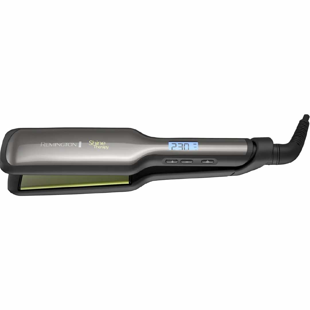 Plancha Alisadora Remington Shine Therapy S9980 - Tecnología de Aguacate y Macadamia