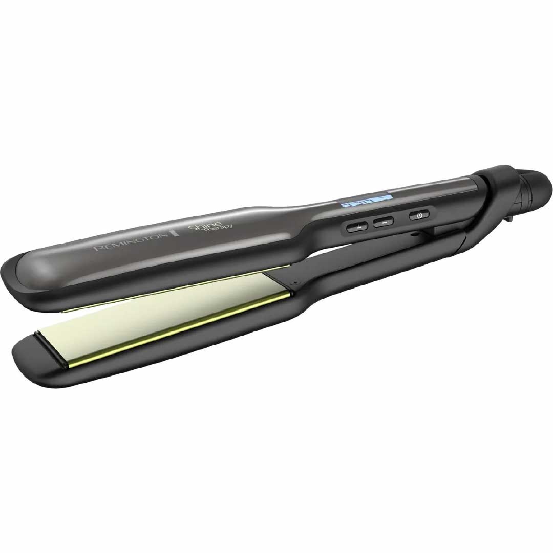 Plancha Alisadora Remington Shine Therapy S9980 - Tecnología de Aguacate y Macadamia