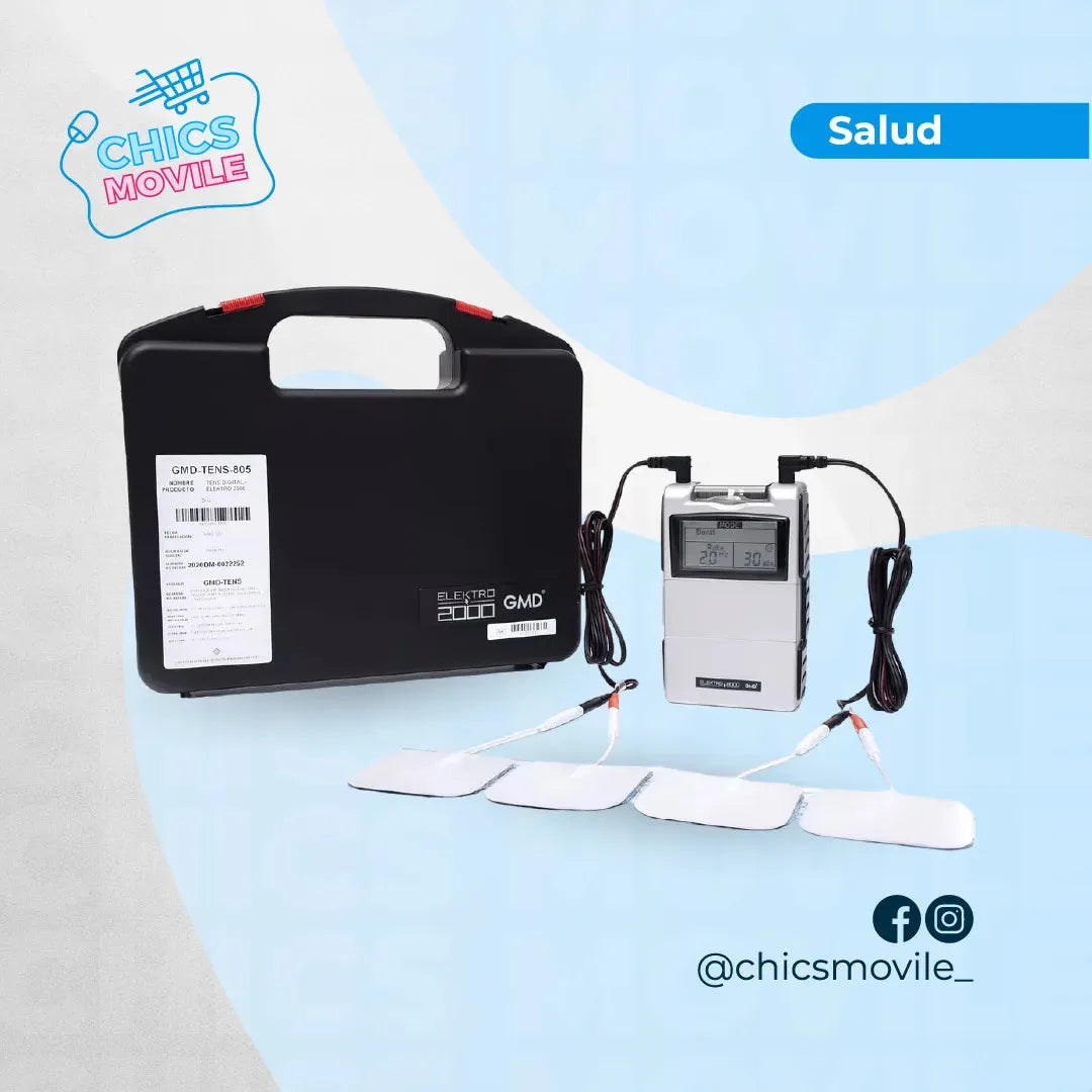 TENS Digital Para Fisioterapia GMD Elektro 2000 - Chics Movile