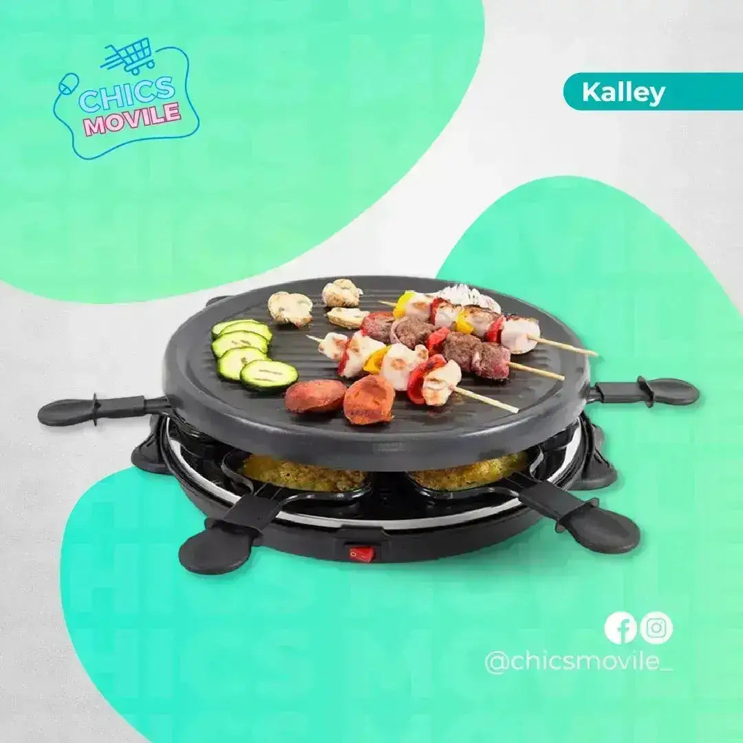 Raclette KALLEY 800W Asador Electrico 🥩🍕 - Chics Movile