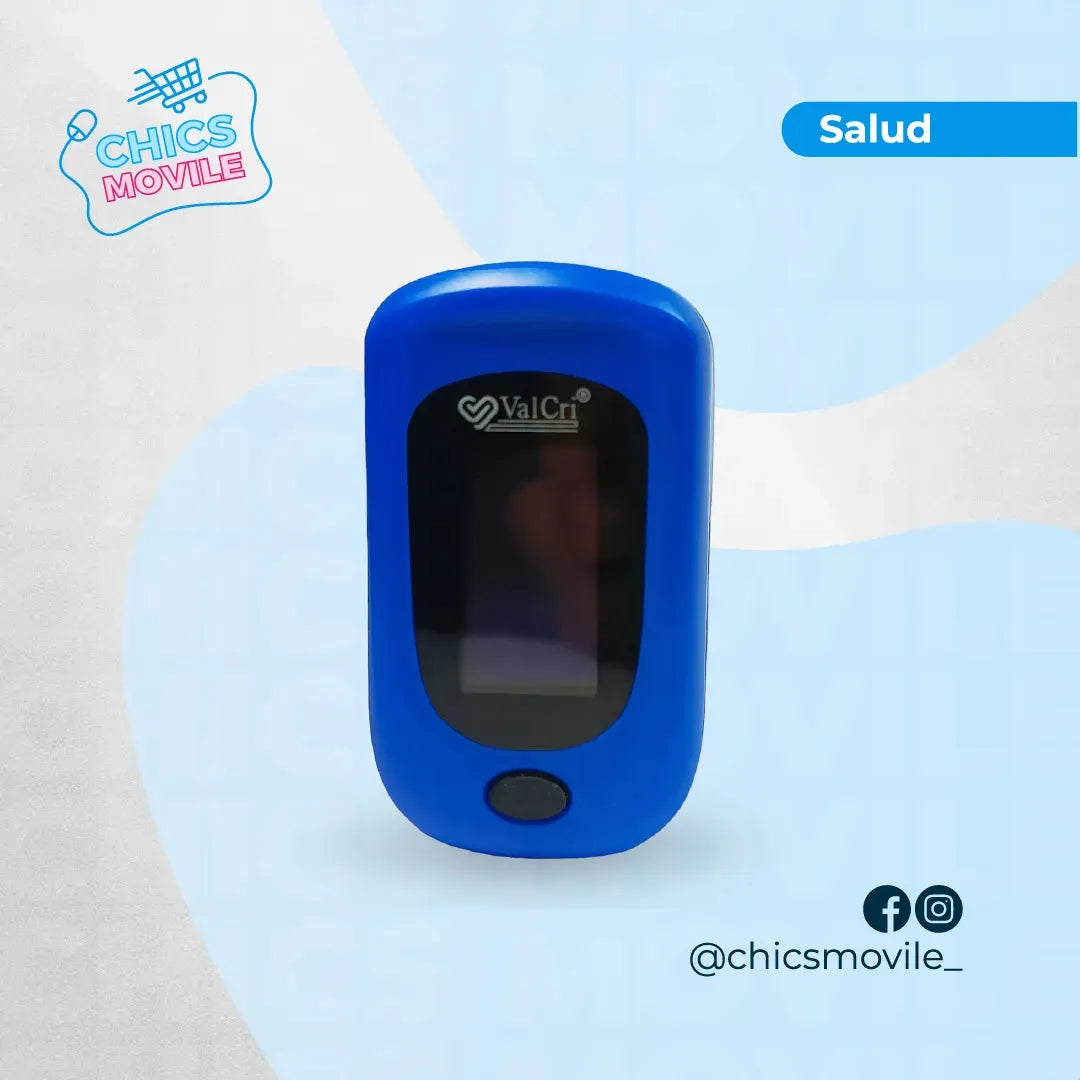 Oxímetro de Pulso Anti shock Valcri + Estuche + Pilas - Chics Movile