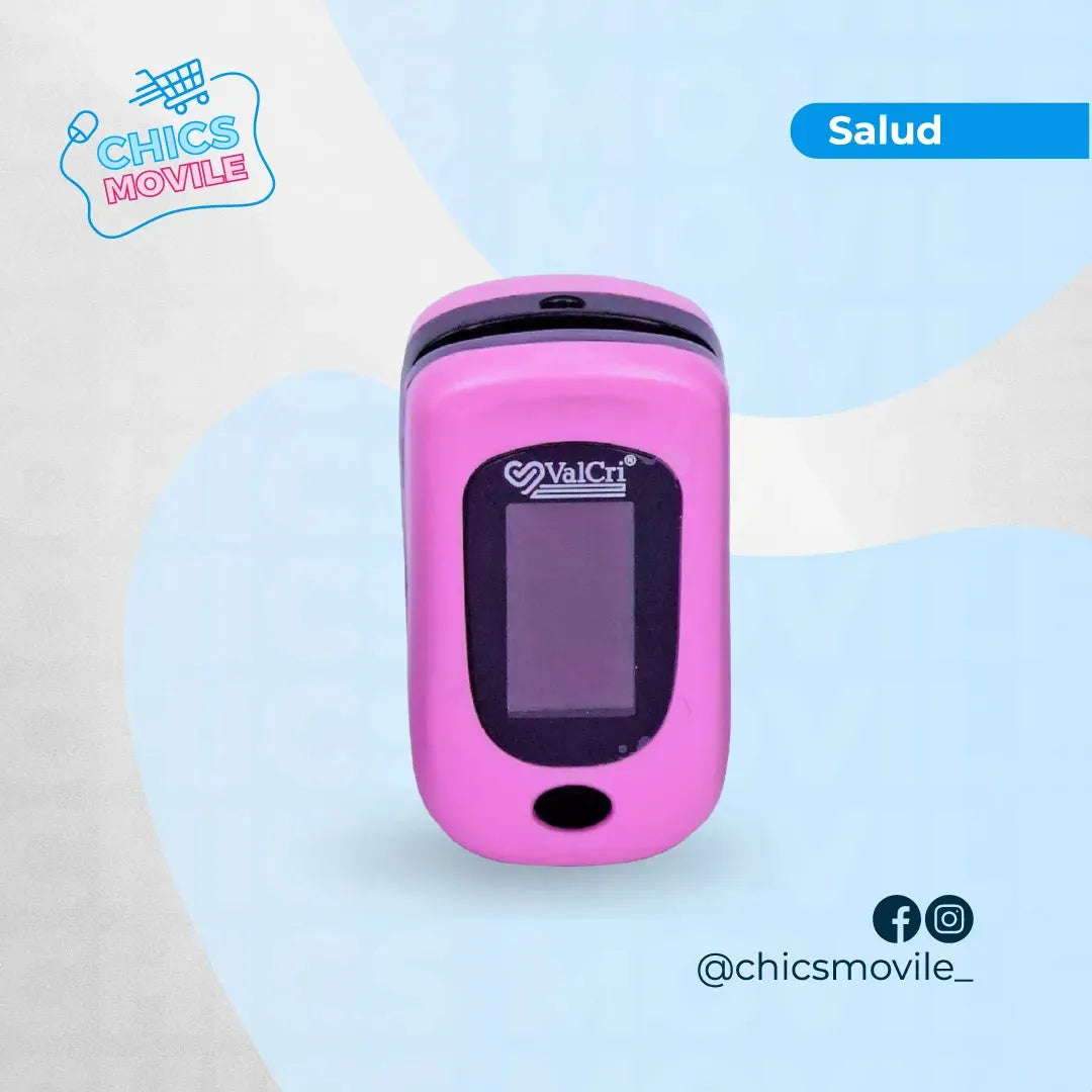 Oxímetro de Pulso Anti shock Valcri + Estuche + Pilas - Chics Movile