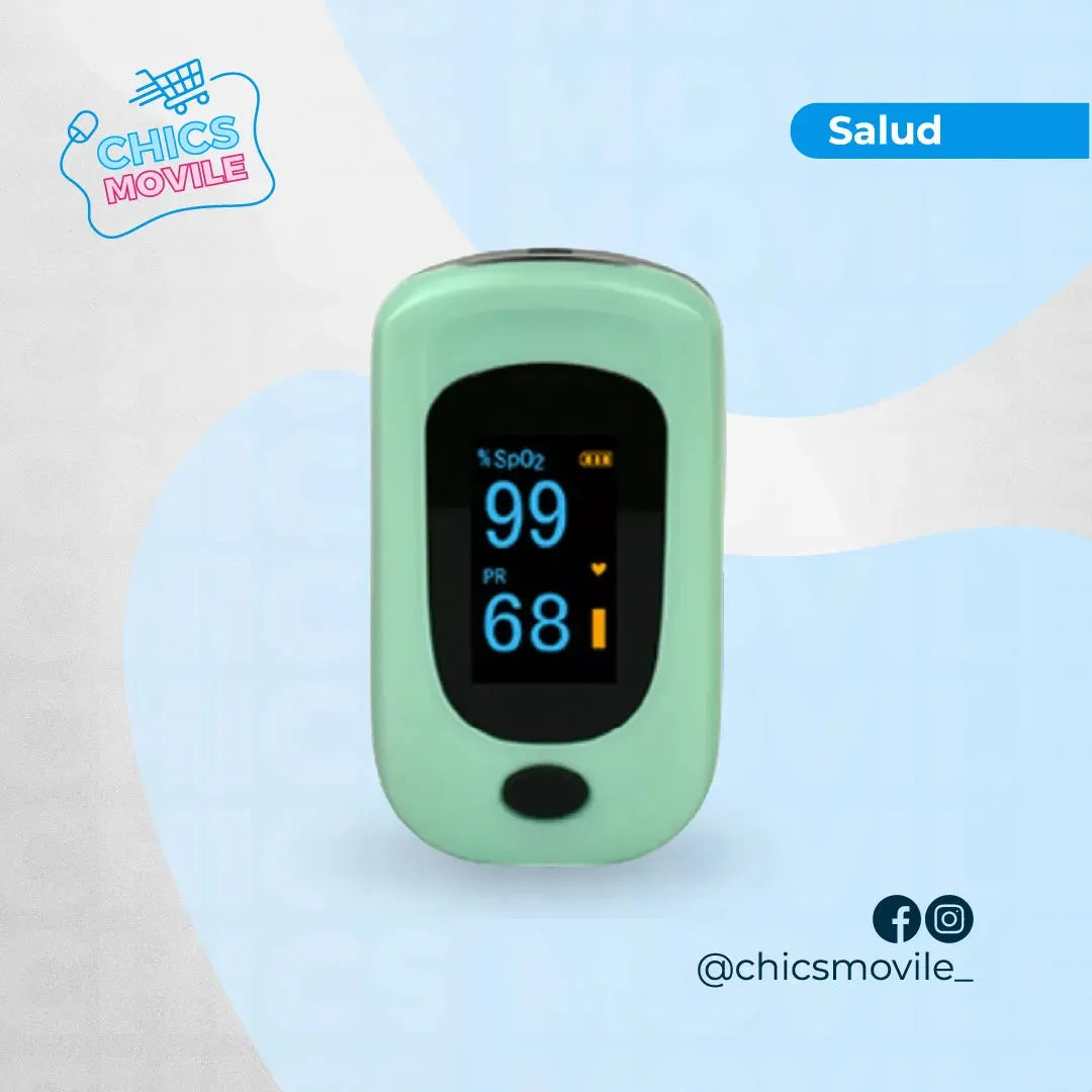 Oxímetro de Pulso Anti shock Valcri + Estuche + Pilas - Chics Movile