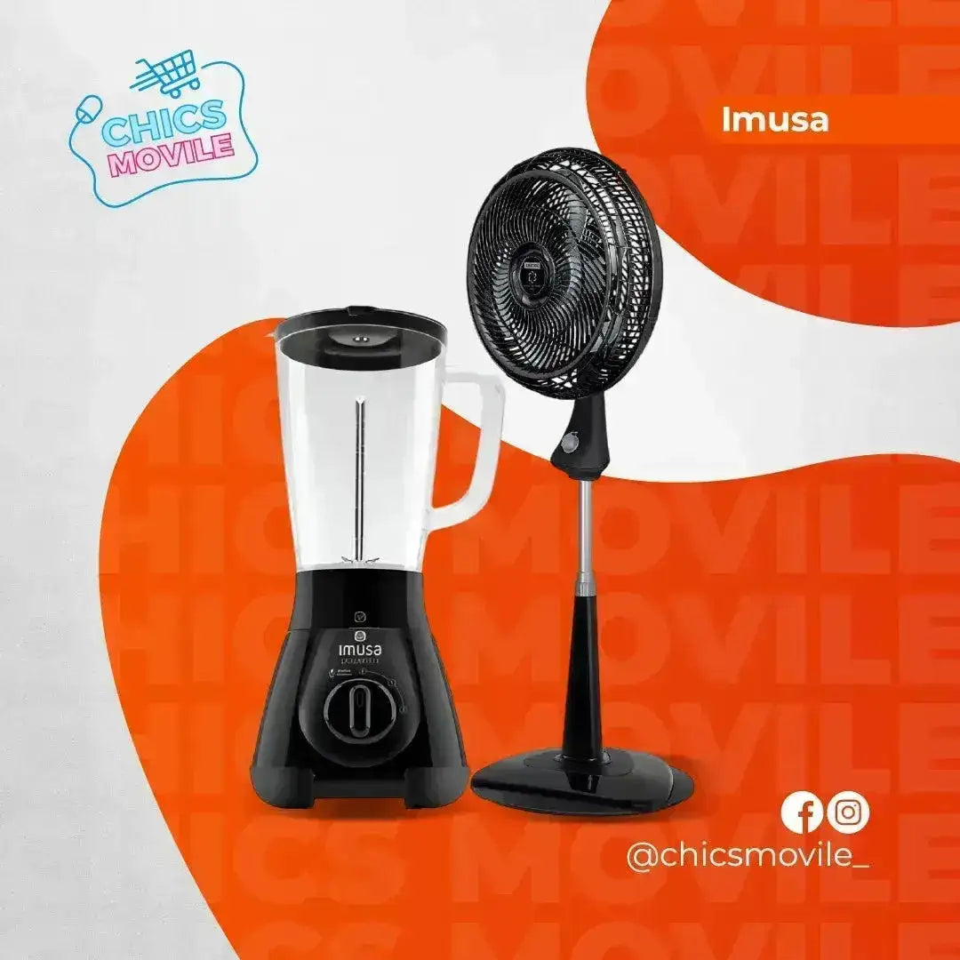 Ventilador SAMURAI Turbo Fresco + Licuadora IMUSA ☀️🌅 - Chics Movile