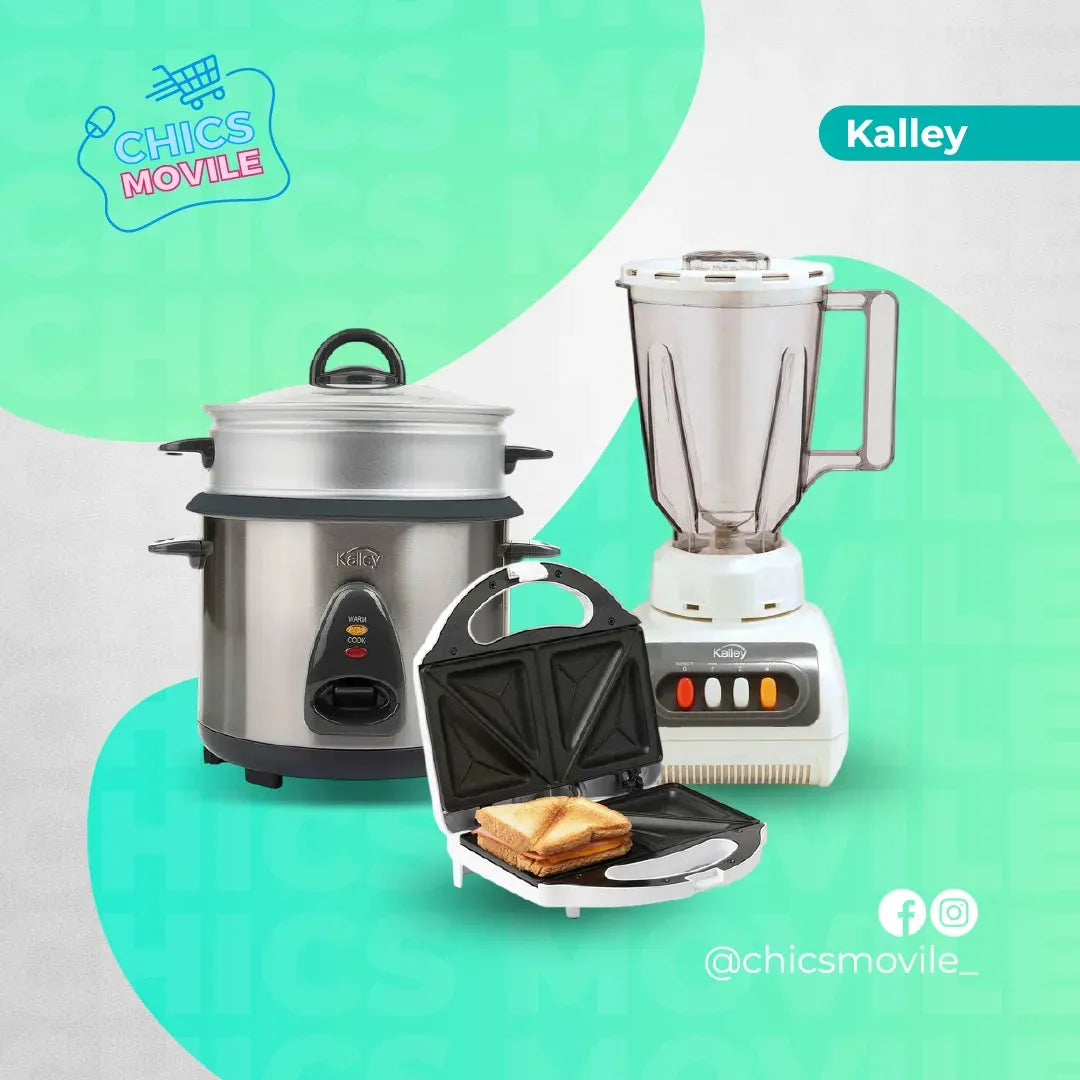 Combo KALLEY Olla Arrocera 10 Tazas + Licuadora + Sanduchera ☕️🥪🍚 - Chics Movile
