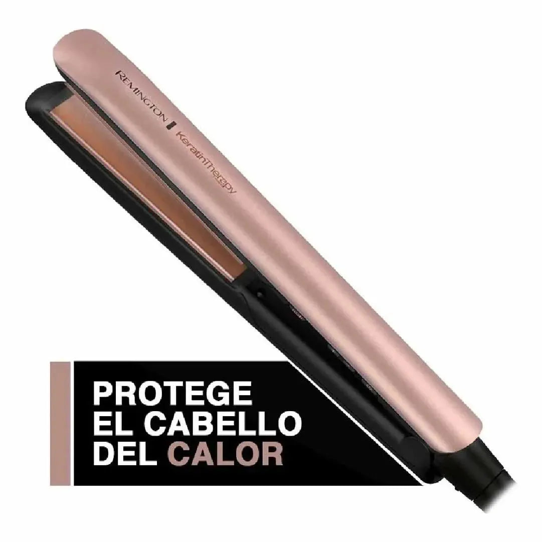 Plancha Alisadora Remington Keratin Therapy - Tecnología de Keratina y Argán