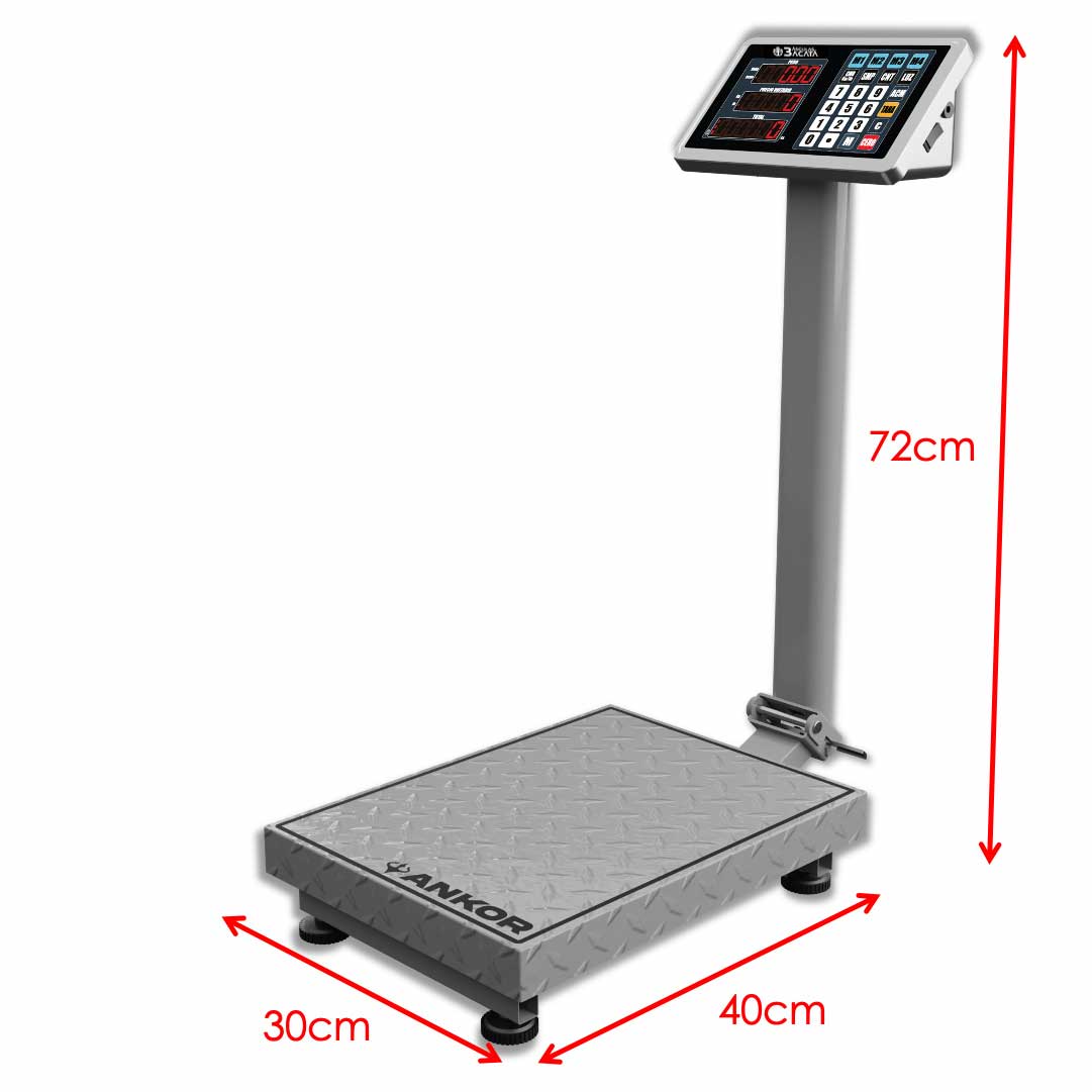 Báscula Digital de Piso ANKOR con Capacidad de 200 kg