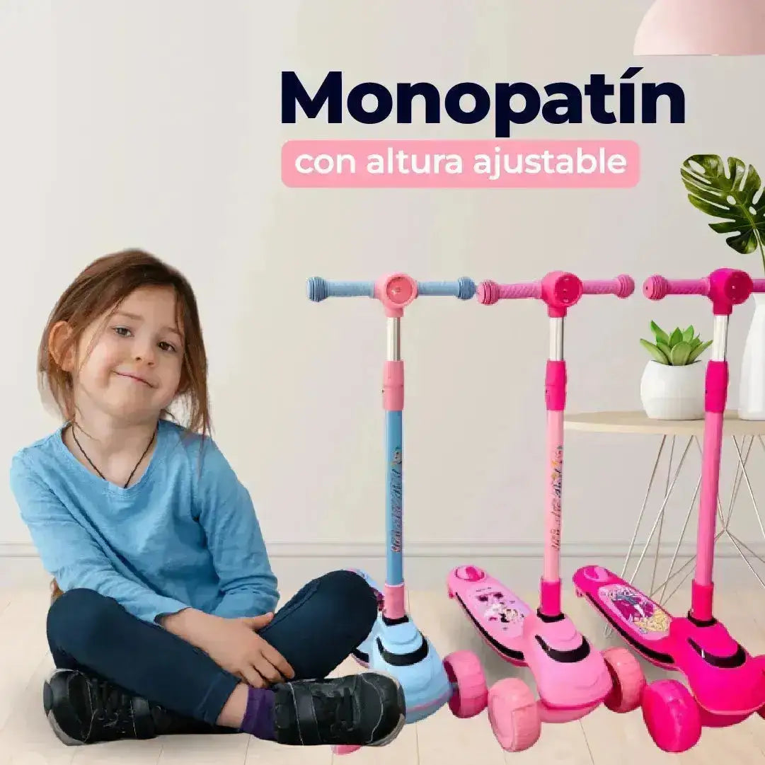 Scooter Infantil De Personajes Con Luces ⛸️🏃🏻♂️👦🏻 - Chics Movile