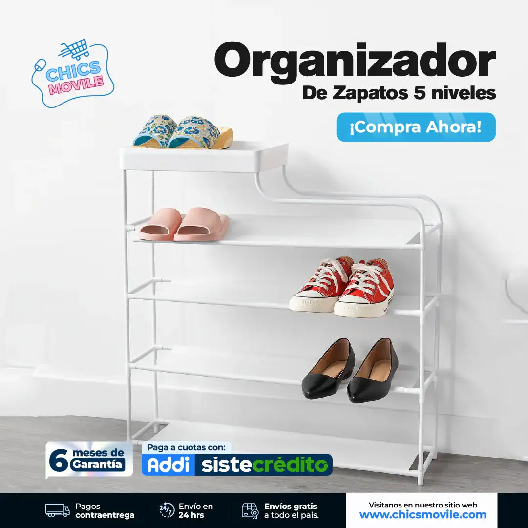 Organizador Zapatos Y Accesorios 5 Niveles