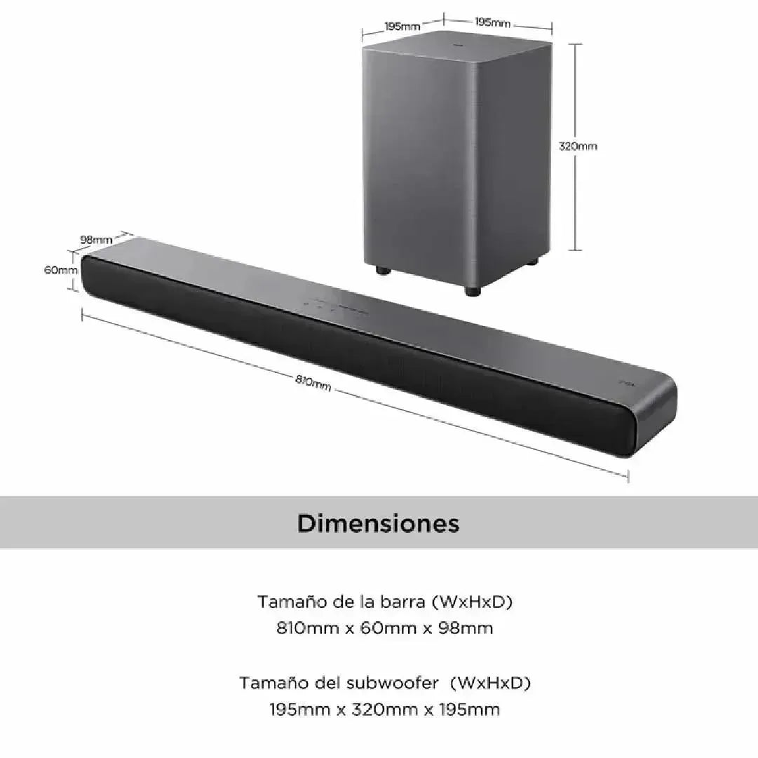 Barra de Sonido TCL S55H