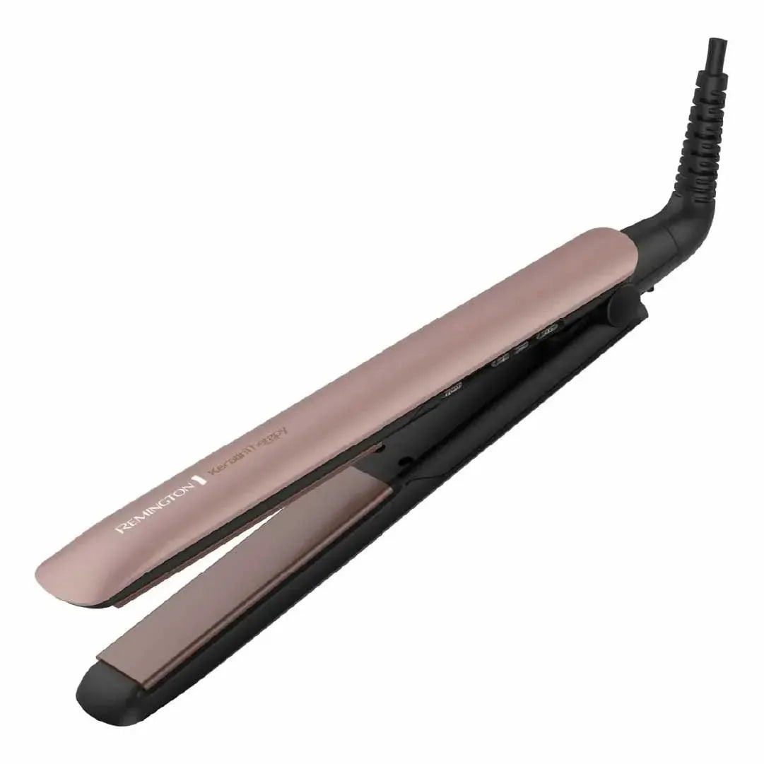 Plancha Alisadora Remington Keratin Therapy - Tecnología de Keratina y Argán