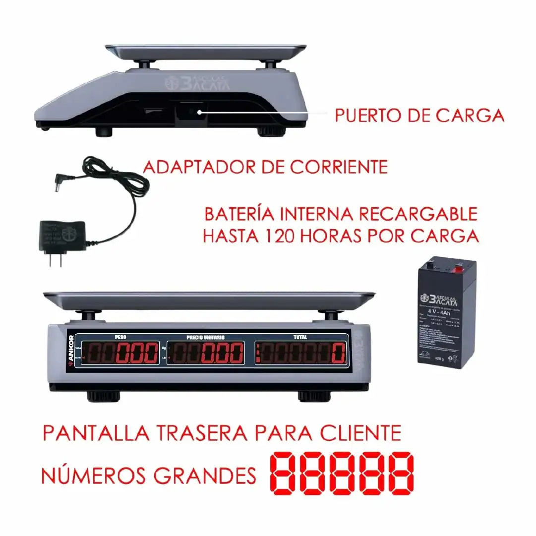 Balanza de Mesa Digital ANKOR hasta 40 kg
