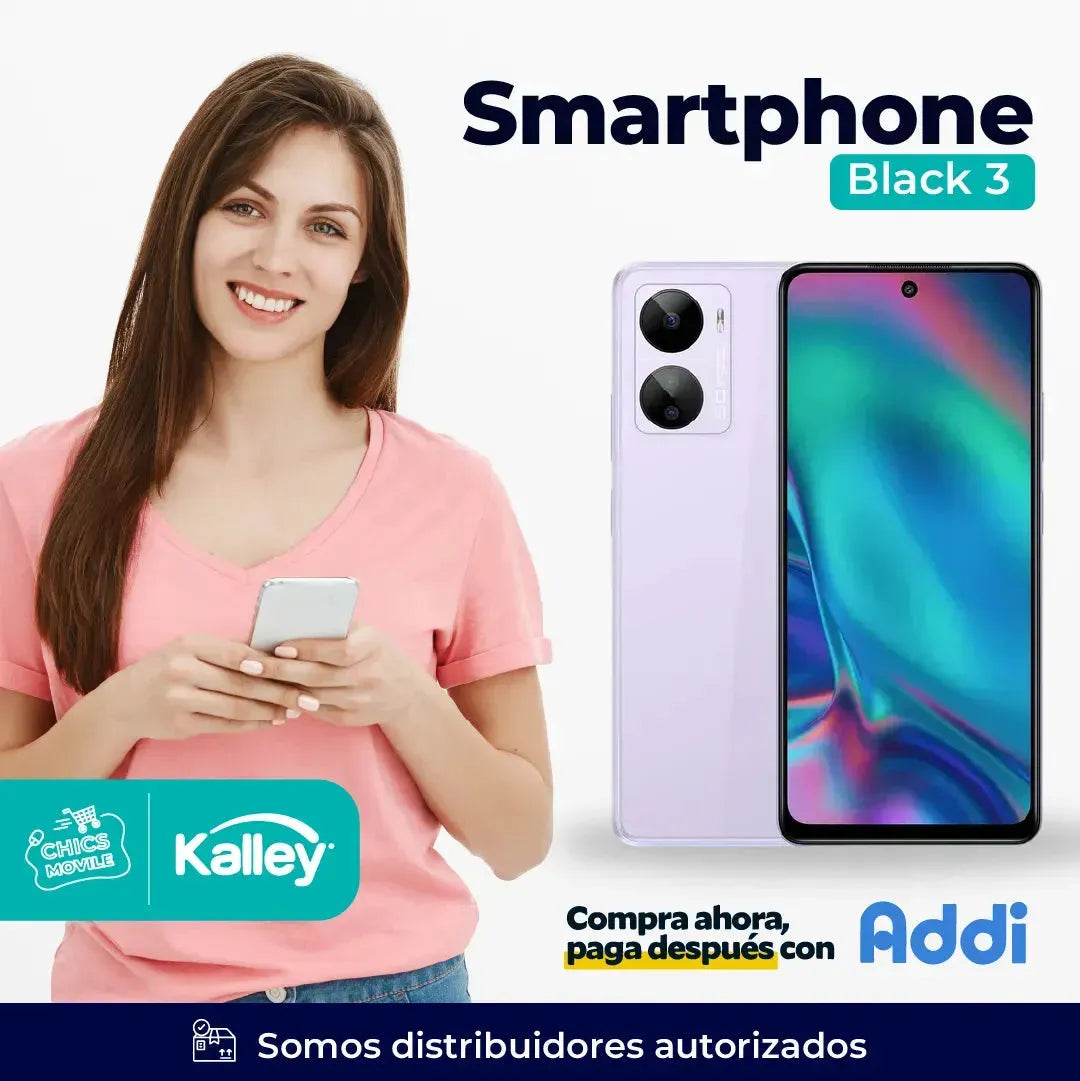 Celular KALLEY Black 3 256GB Morado - Chics Movile