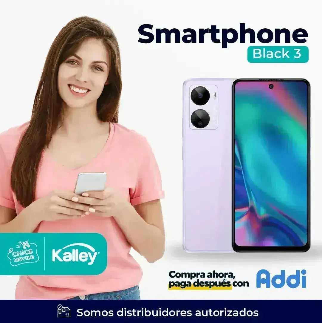 Celular KALLEY Black 3 256GB Morado - Chics Movile