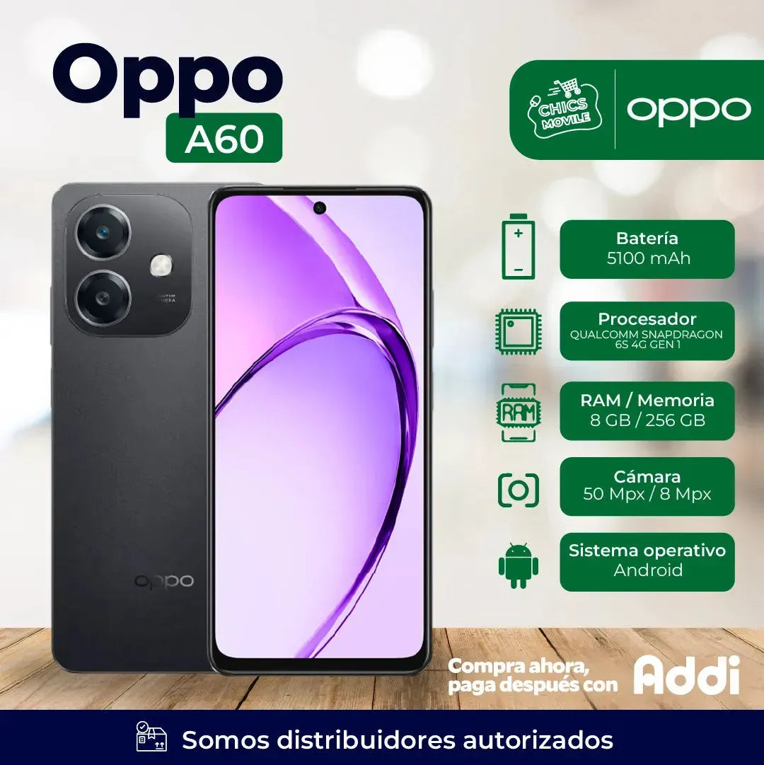 Celular OPPO A60 256GB - Chics Movile