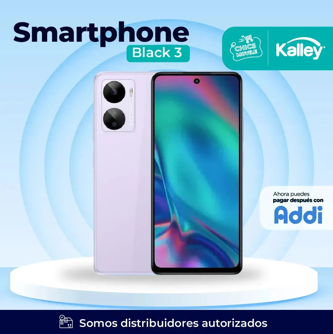 Celular KALLEY Black 3 256GB Morado - Chics Movile