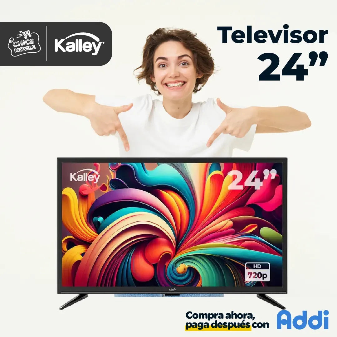 Televisor KALLEY 24 Pulgadas 61 Cm Led Hd Plano 📹📺 - Chics Movile