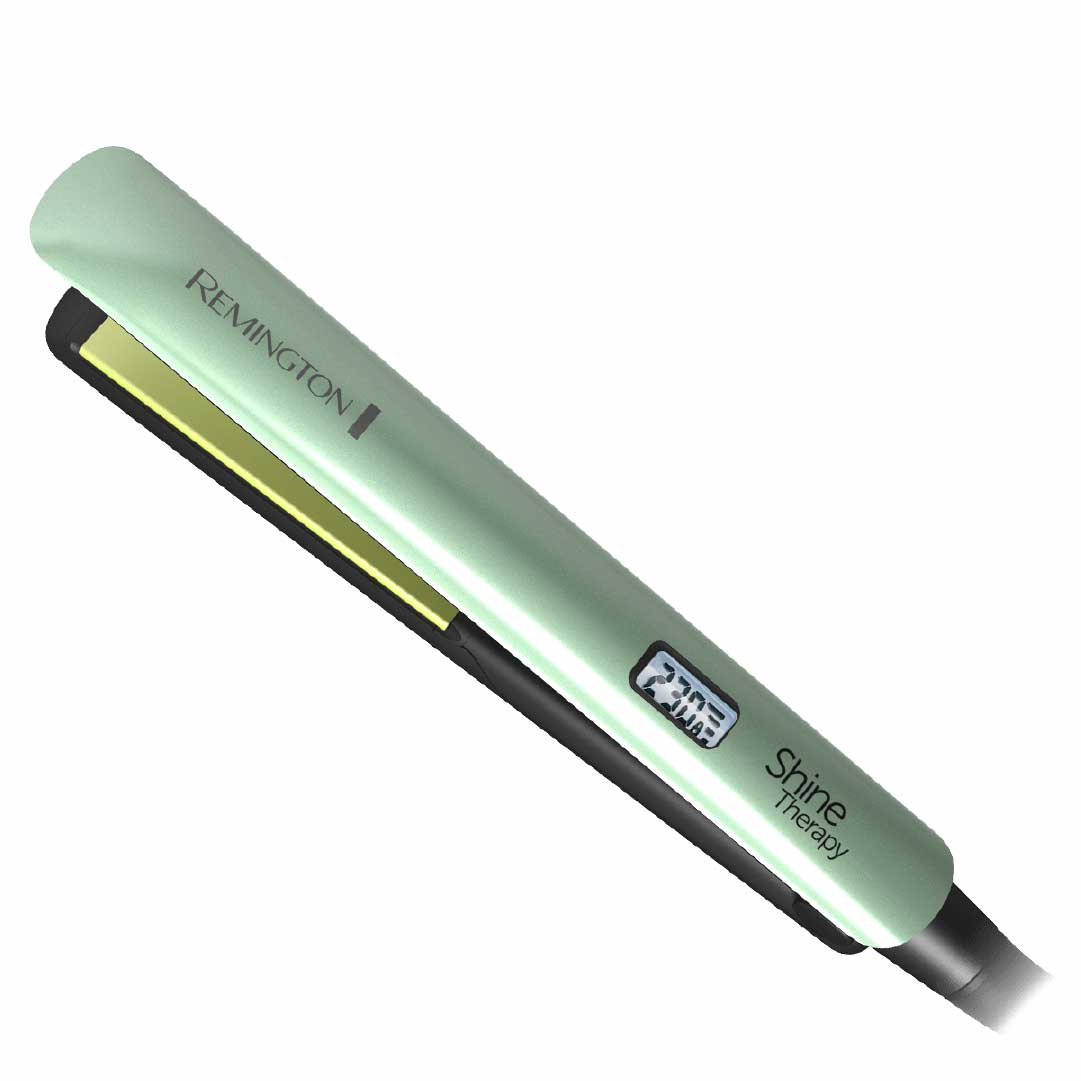 Combo Remington Duo Nutritivo con Aguacate y Macadamia: Plancha Alisadora Shine Therapy + Rizadora Shine Therapy