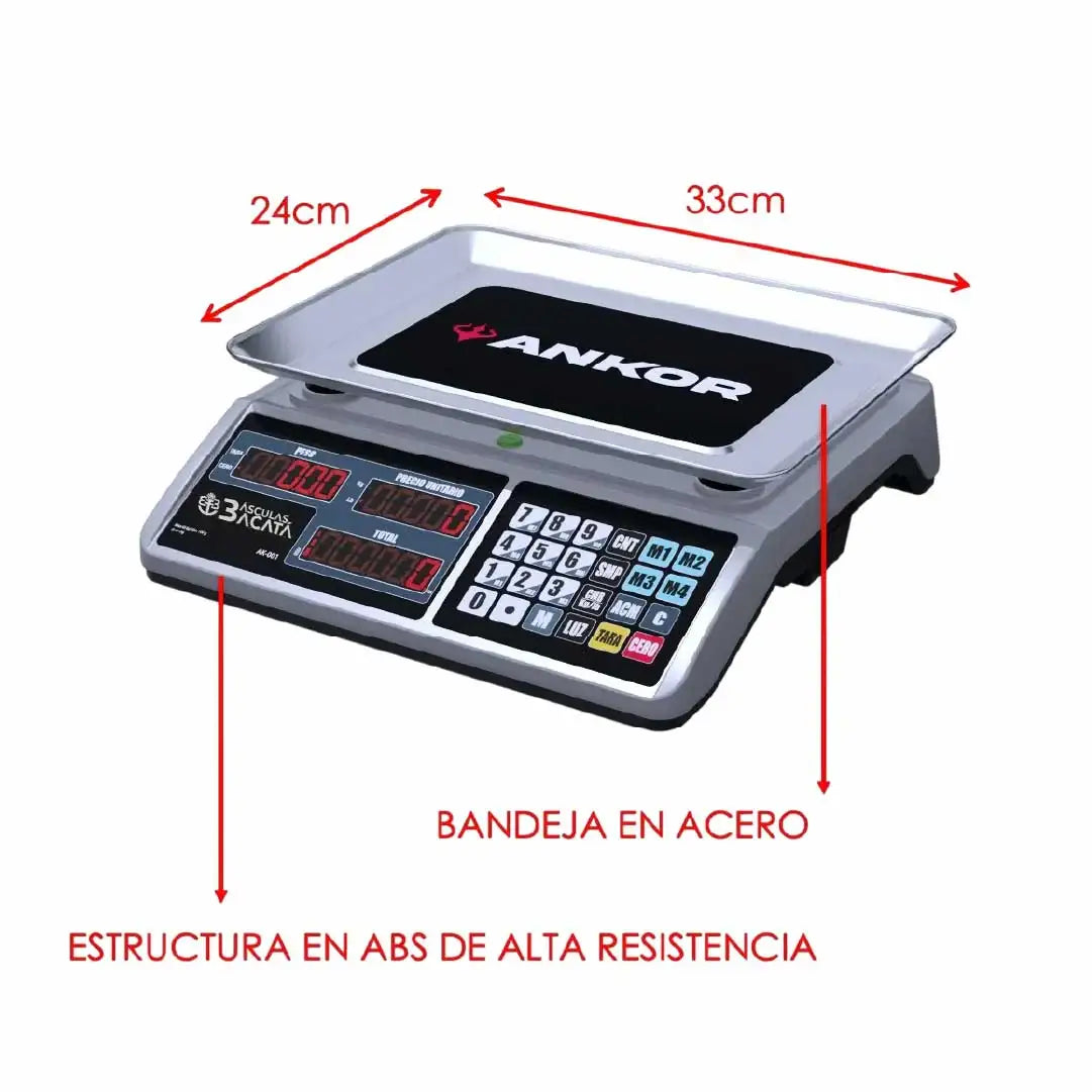 Balanza de Mesa Digital ANKOR hasta 40 kg
