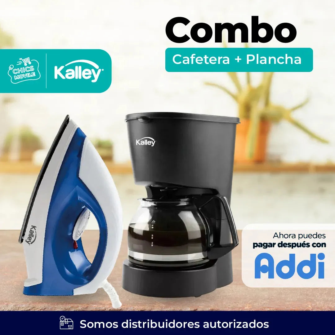 Combo KALLEY Cafetera + Plancha Kalley ☕🥛🍓 - Chics Movile