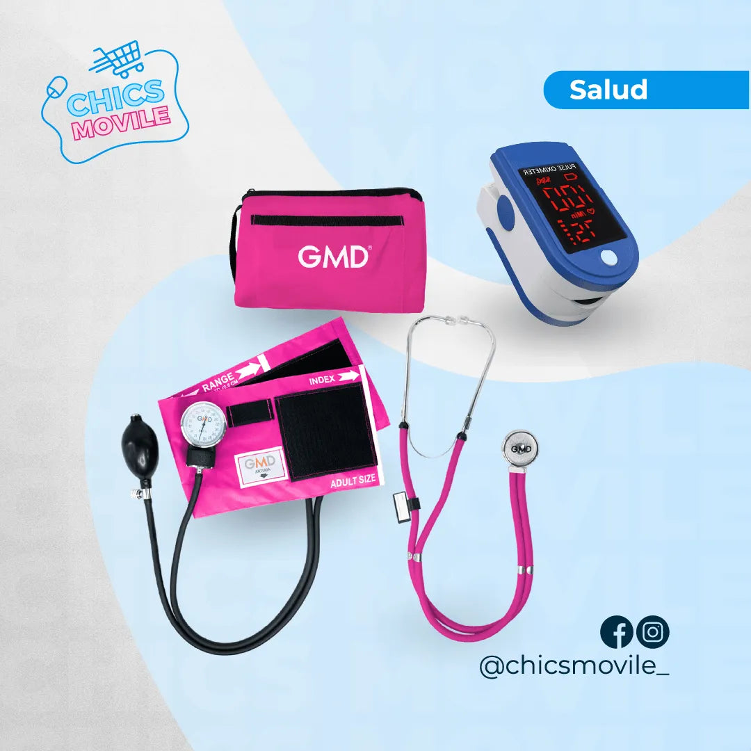 Kit tensiómetro Fonendoscopio mas Oxímetro - Chics Movile