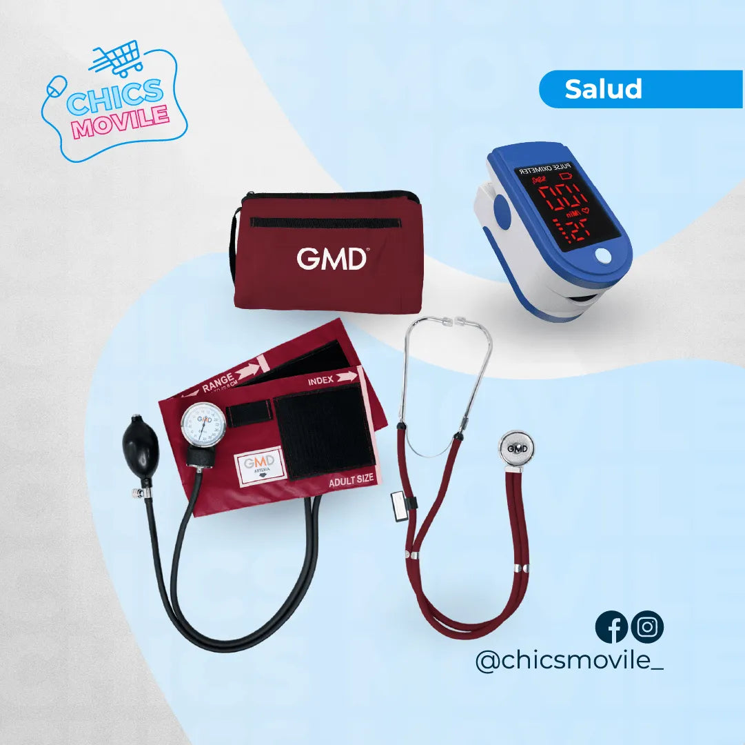 Kit tensiómetro Fonendoscopio mas Oxímetro - Chics Movile
