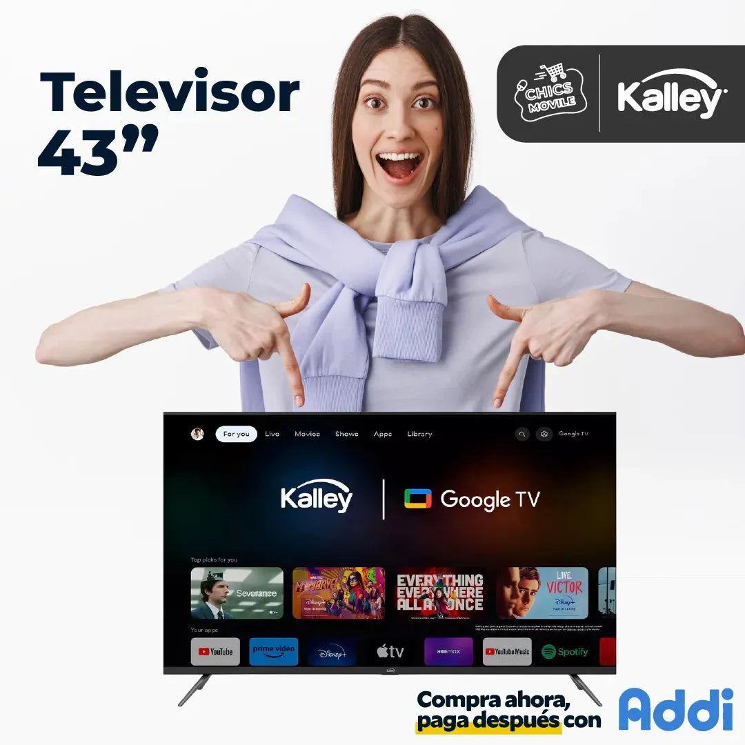 Televisor GOOGLE QLED 43¨109 Cm 4K KALLEY ✅📺 - Chics Movile