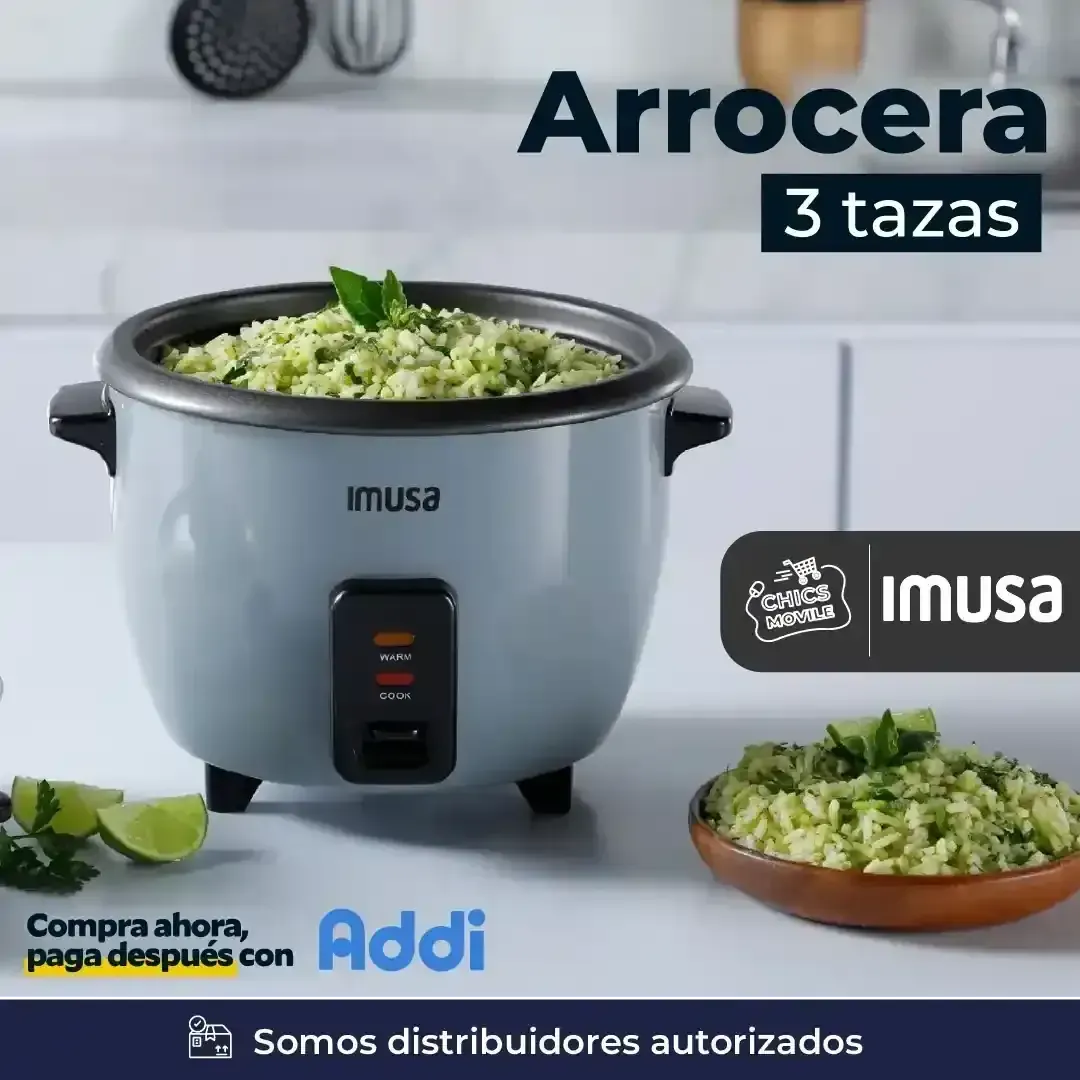 Arrocera Imusa 1 Lt 3 Tazas Gris Voltaje 110v 🍛🍚👨🏻🍳