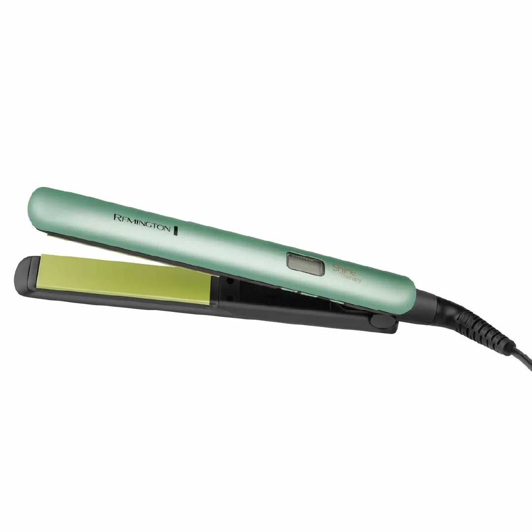 Combo Remington Duo Nutritivo con Aguacate y Macadamia: Plancha Alisadora Shine Therapy + Rizadora Shine Therapy